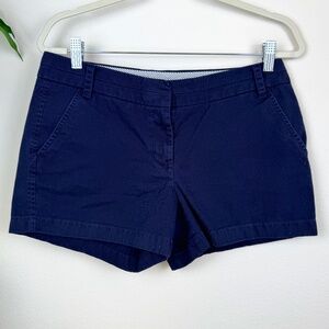 J. CREW Classic Chino Blue Women's Shorts Preppy Hipster / Size 8